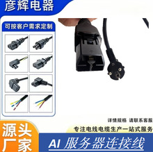 源头工厂欧标SAF-D-GRID电源线服务器AI设备连接线16A大功率铜线