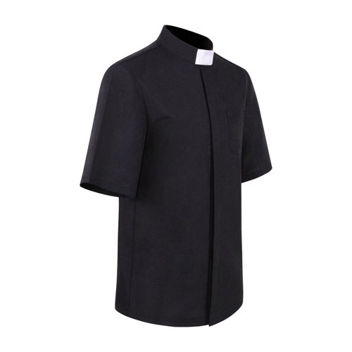 Halloween missionary cosplay shirt Priest priest cosplay short-sleeved black shirt