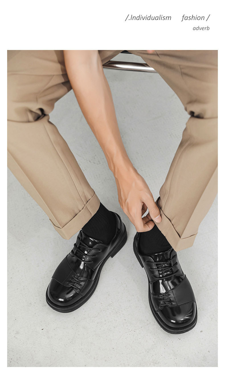 ShoeVault Herren Leder 2025 Neue Casual Herbst Britische Business Formale Hochzeit Square Toe Derby Schuhe_voghion.com