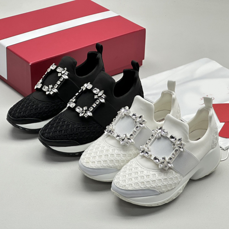 Sports Shoes Early Spring Foreign Trade Thick-Soled Women's Shoes Mesh Rv New Model 2025 New Women's Shoes with Rhinestone Square Buckle Stylish Dad Shoes Sports Shoes Early Spring Foreign Trade Thick-Soled Women's Shoes Mesh Rv New Model 2025 New Women's Shoes with Rhinestone Square Buckle Stylish Dad Shoes