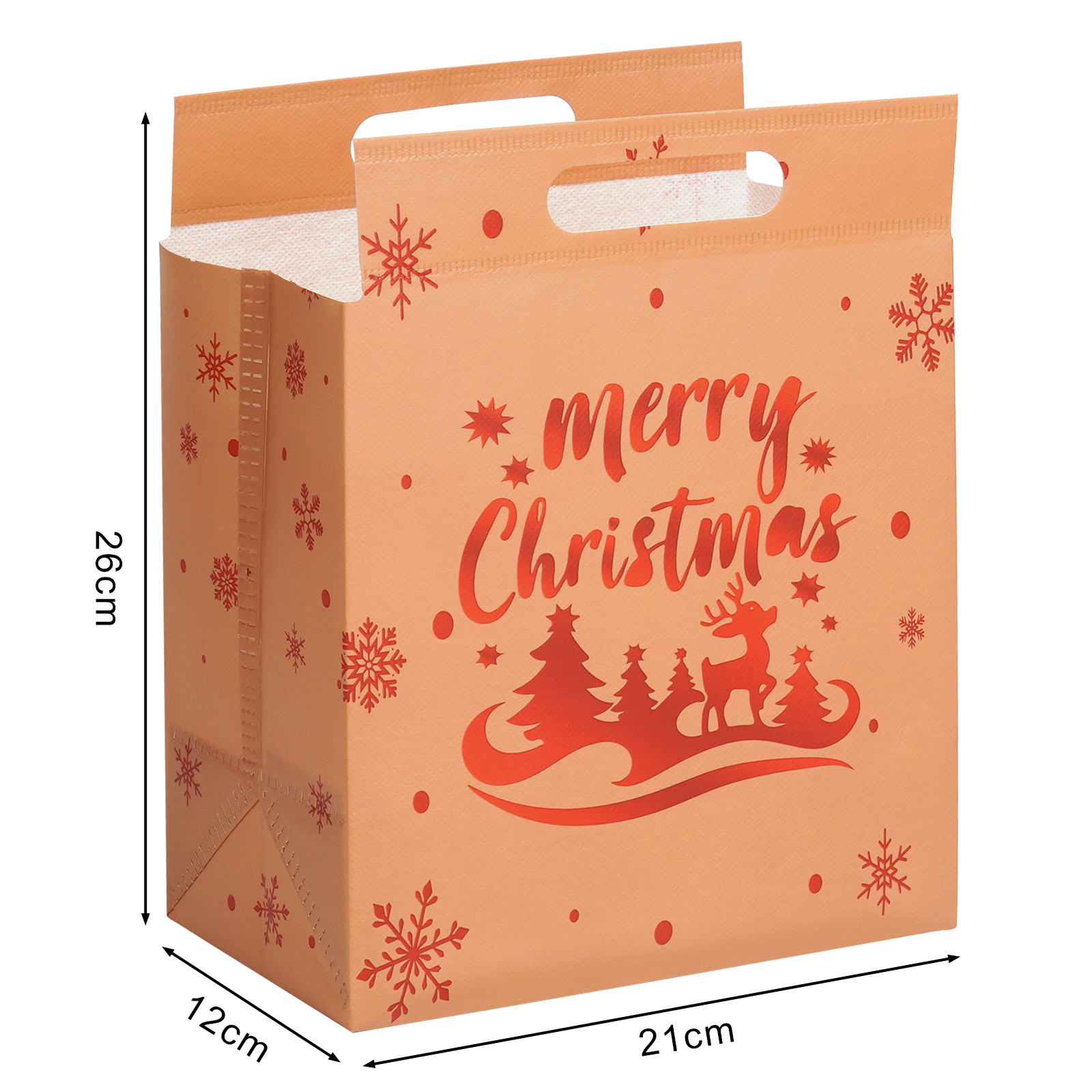 Engrosar las bolsas de Navidad no tejidas bolsas de regalo grandes bolsas de regalo promoción de tiendas de centros comerciales bolsas de mano se pueden imprimir logotipos image 13