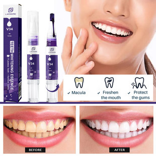 Cross-Border Lianbiquan Lanthomev34 Rotary Teeth Cleaning Pen Teeth Whitening Pen 4ml