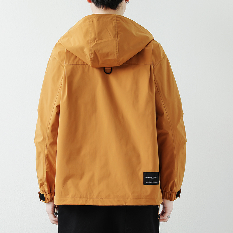 Herrenbekleidung Herren Frühlingsjacke Frühling Herren All-Match High-End Herrenjacke mit Kapuze Arbeitsjacke Lässiger Jugend-Studenten-Stil_voghion.com