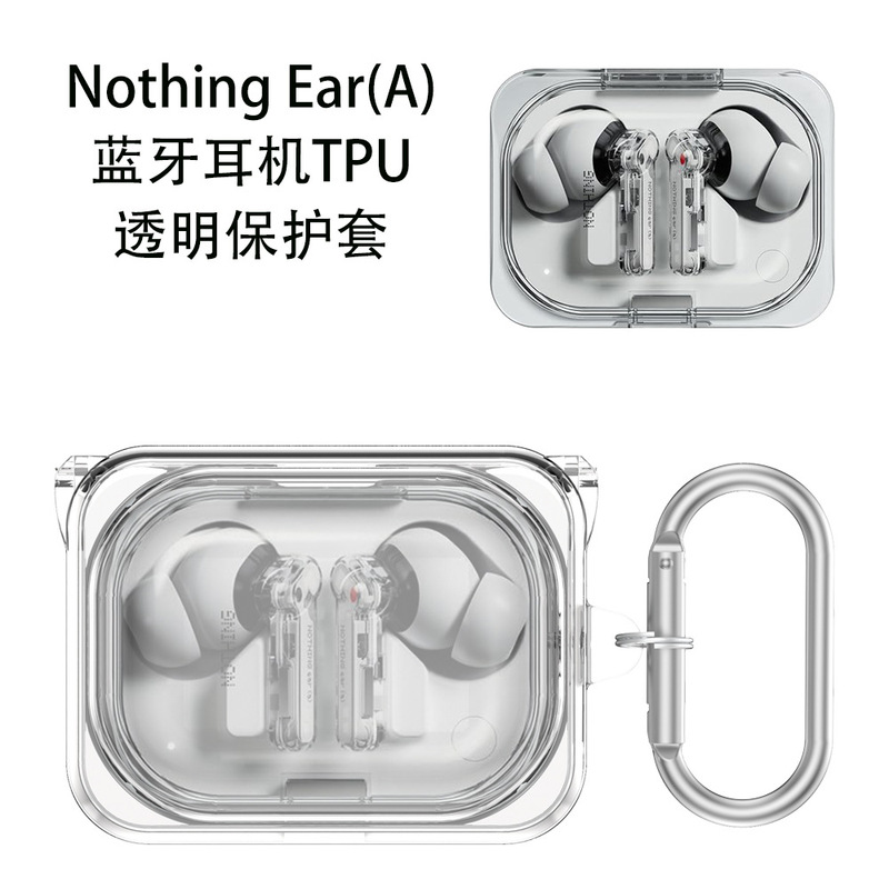 Suitable for Nothing Ear(A) Bluetooth Headset Protective Case TPU Transparent Dust-proof Storage Box Hard Shell Drop-proof Suitable for Nothing Ear(A) Bluetooth Headset Protective Case TPU Transparent Dust-proof Storage Box Hard Shell Drop-proof