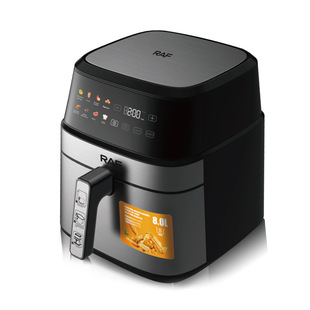 Raf European Household Air Fryer Large Capacity Digital Touch Screen Oil-Free French Fries Electromechanical Fryer French Fries 6.5L