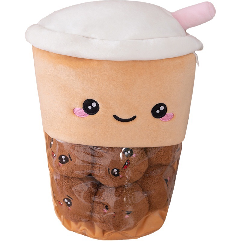 Transfronterizo nuevo una taza de leche té níspero gato una bolsa snack almohada Amazon AliExpress al por mayor de una sola pieza de entrega