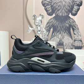 秋冬季B30跑步鞋情侣款运动鞋透气网面拼接老爹鞋时尚舒适跑步鞋