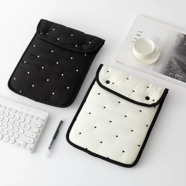 New Embroidered Wave Dot Flat Protective Cover 11 "\13" Anti-fall and Anti-shock Notebook Storage Bag Computer Bag