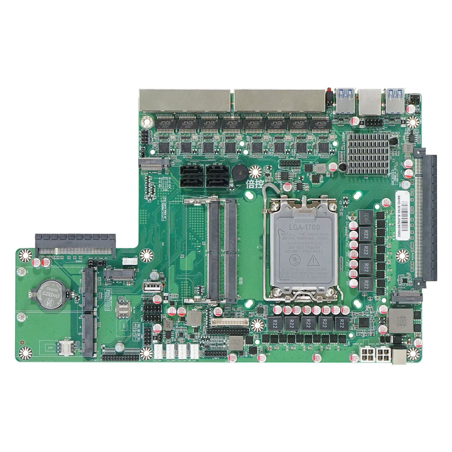 倍控 BKHD-B760-8LAN межсетевой экран, программный роутер, 4G IoT 5G модуль, 14-е поколение хост