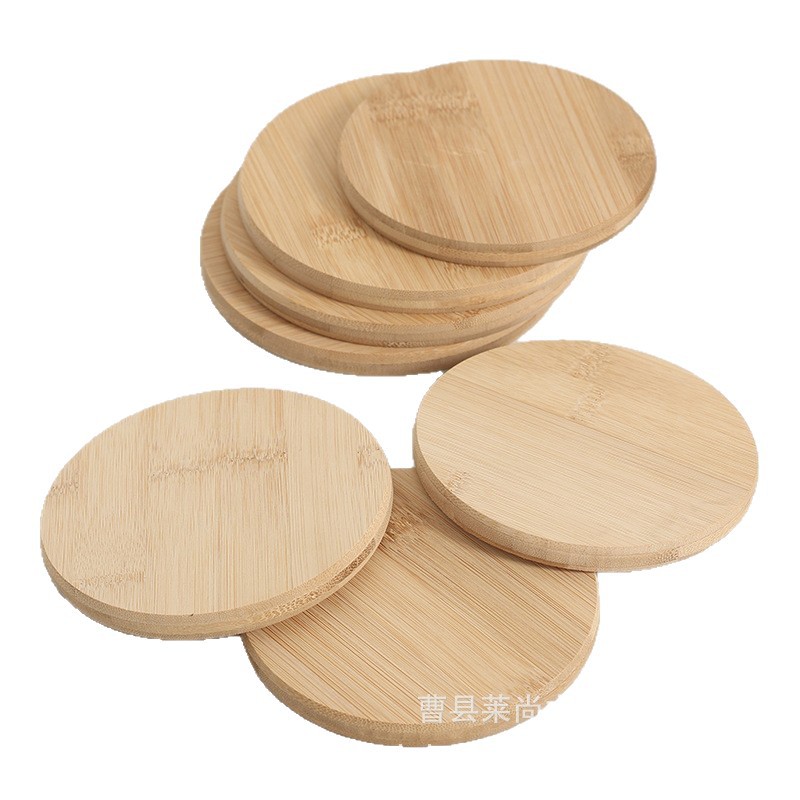 Posavasos de madera mantel redondo japonés taza estera de aislamiento térmico almohadilla simple café montaña de madera