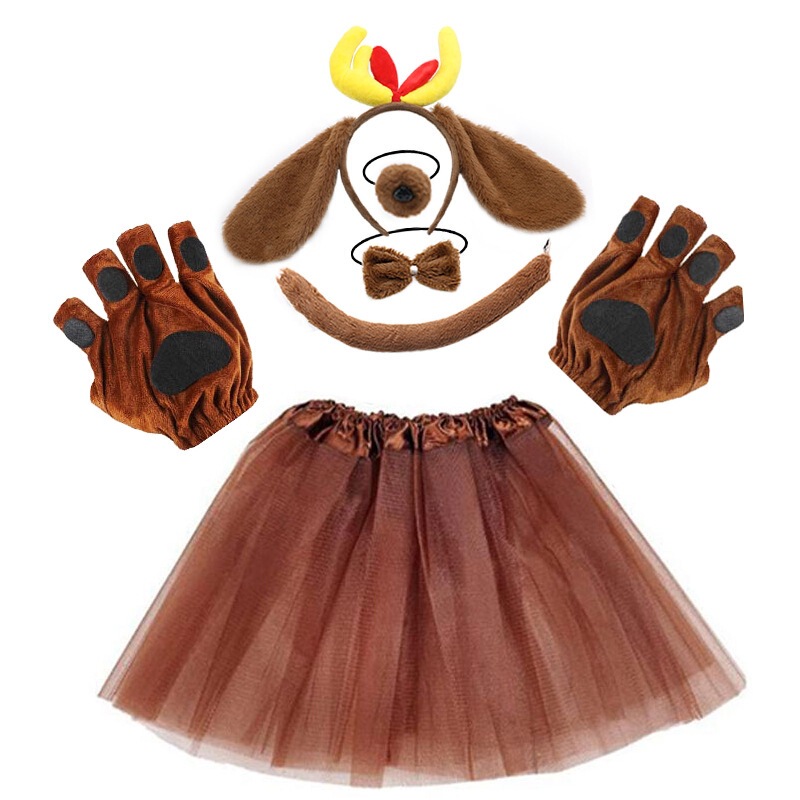 2025 ハロウィンクリスマス鹿の角ヘッドバンドぬいぐるみ犬耳クリスマス漫画犬コスプレトナカイの角|undefined