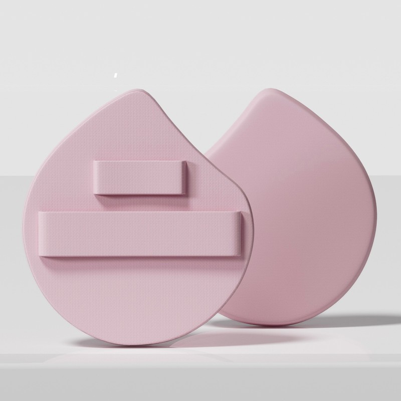 みずみずしいパフのファンデーションの専用化の化粧セットのセットは湿っています。|undefined
