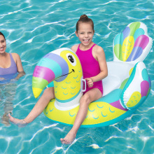 Bestway41437巨嘴鸟坐骑儿童卡通游泳圈动物造型救生圈小孩子浮排