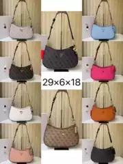 Guessing Home Cross-border European and American Simple Style Letter Bag Underarm Bag Solid Color Dumpling Bag Crescent Moon Bag Flip Single Shoulder Crosbody Bag