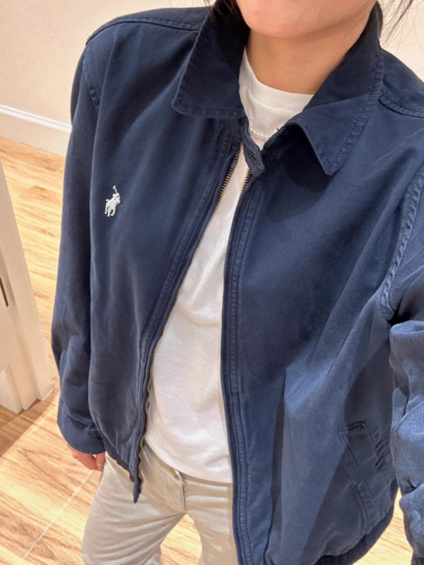 高品质RL拉夫经典款老干部polo领夹克小马刺绣正确版休闲翻领外套|undefined