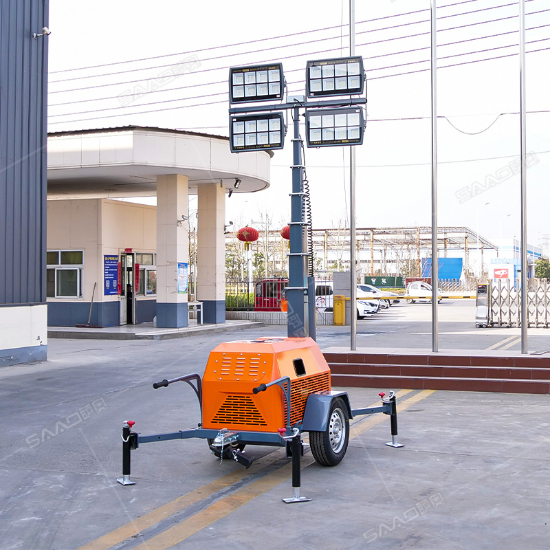 9米7米移动照明车厂家移动式升降照明车夜间施工工程应急照明车