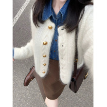 冬装搭配一整套高级感干练气质女装韩系温柔风今年流行漂亮套装裙