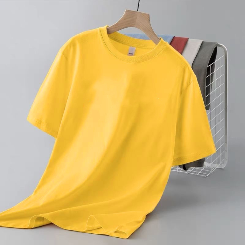 Camiseta de manga corta de los hombres de otoño nuevo estilo coreano SLIM-Fit moda impreso fino cuello redondo en el puesto image 9