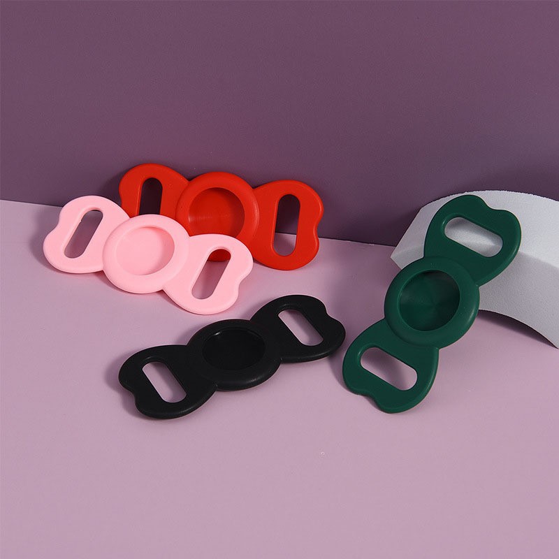 Funda protectora localizador de mascotas Apple airtag tracker perro y gato funda protectora de silicona impermeable colgante