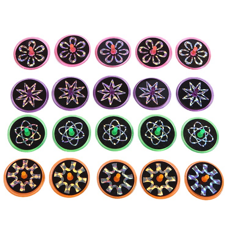 Transfronterizo 4cm láser pequeña tierra giratoria Gyro huevo juguete regalo niños pequeño juguete al por mayor tradicional interacción de ocio