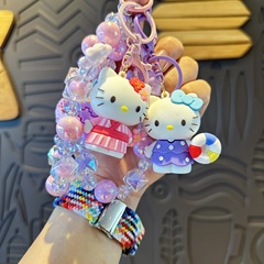 新しい愛の積み木ハローキティのキーホルダー