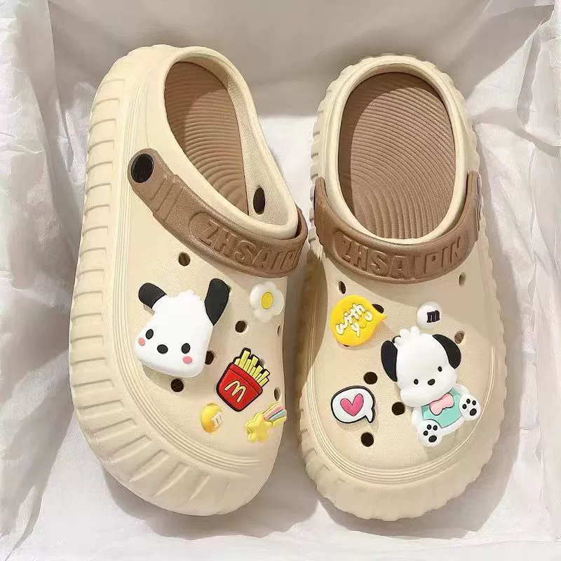 Новые пещерные туфли 2024 Летние женские туфли Baotou носить на берегу моря