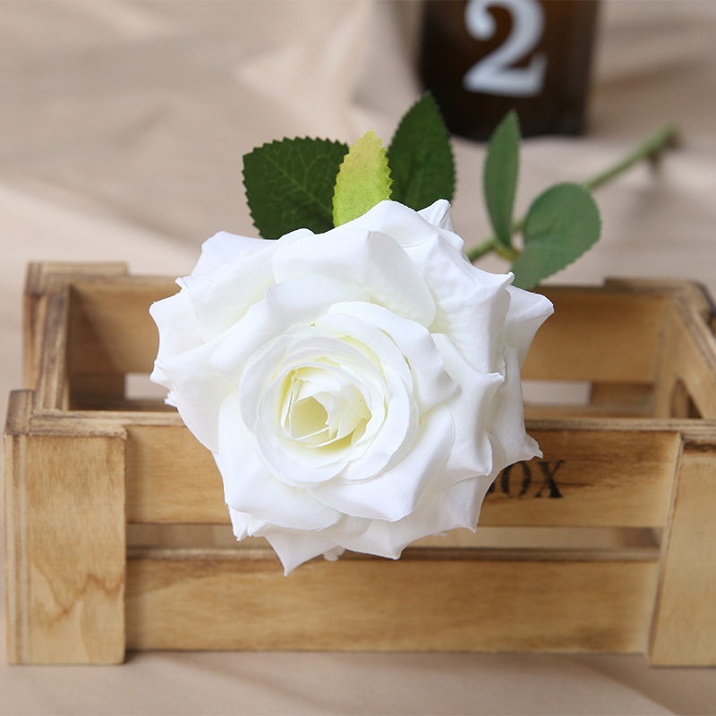 New single-branch diamond rose simulation flower for wedding, wedding flower arrangement and floral decoration, wedding arrangement rose flower arrangement