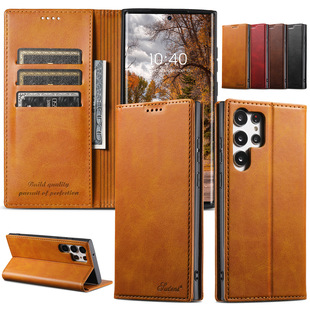 For Samsung S25 Mobile Phone Case Samsung Note20Ultra Flip Protective Case S25Plus Card Leather Case