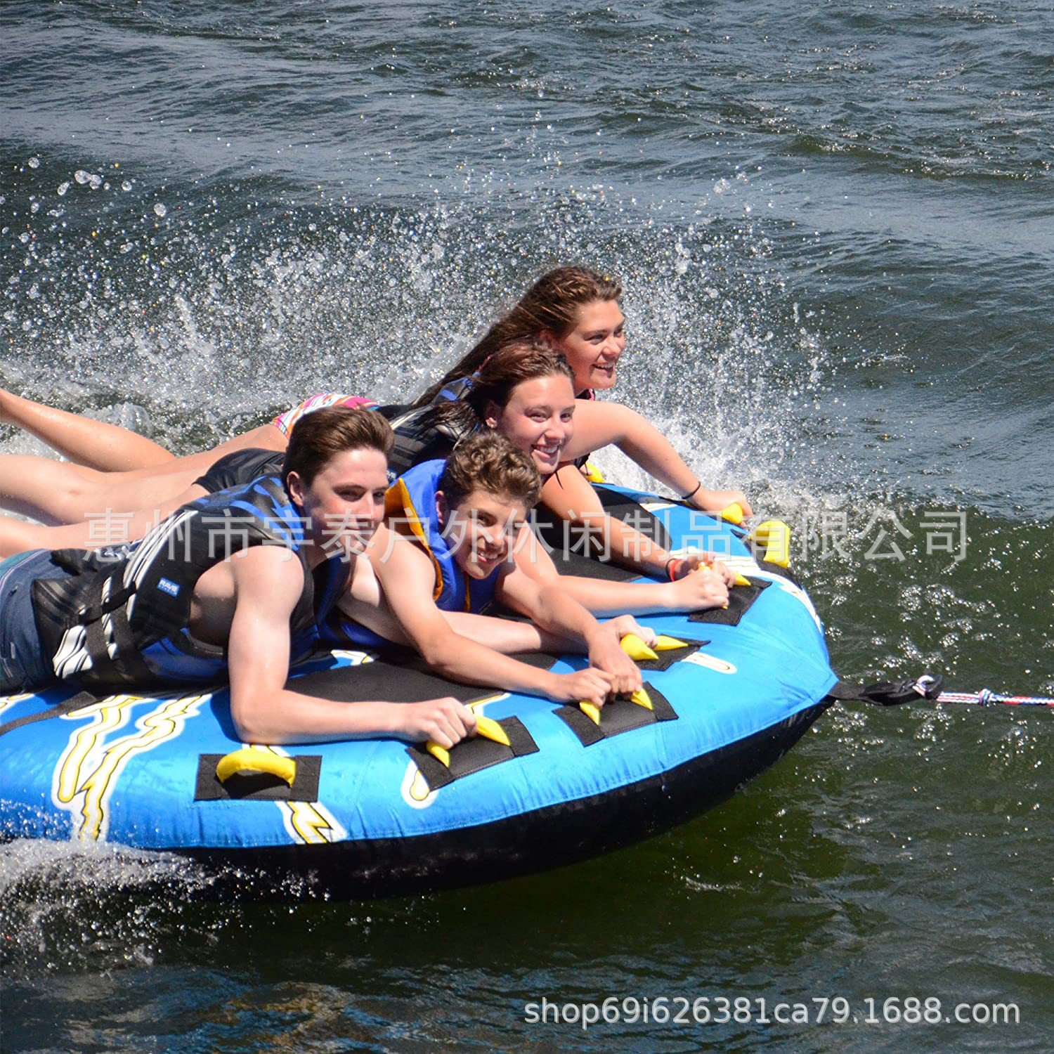 厂家定制加工水上充气拖拉 滑水圈 水上冲浪滑水器 Towable Tube|ms