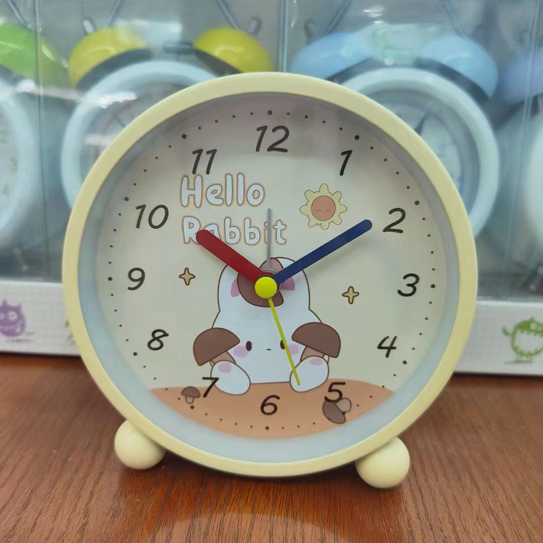 Reloj de despertador de metal macro directo de fábrica con cabecera luminosa se puede colocar en cabecera despertador de escritorio despertador