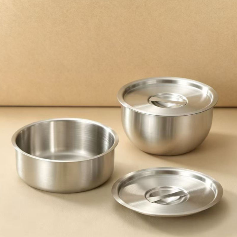 304 Stainless Steel Egg Steaming Bowl and Chopsticks, Food-Grade Steaming Bowl, Flat-Bottomed Cup for Stewing and Steaming Rice, Microwave-Safe 304 Stainless Steel Egg Steaming Bowl and Chopsticks, Food-Grade Steaming Bowl, Flat-Bottomed Cup for Stewing and Steaming Rice, Microwave-Safe