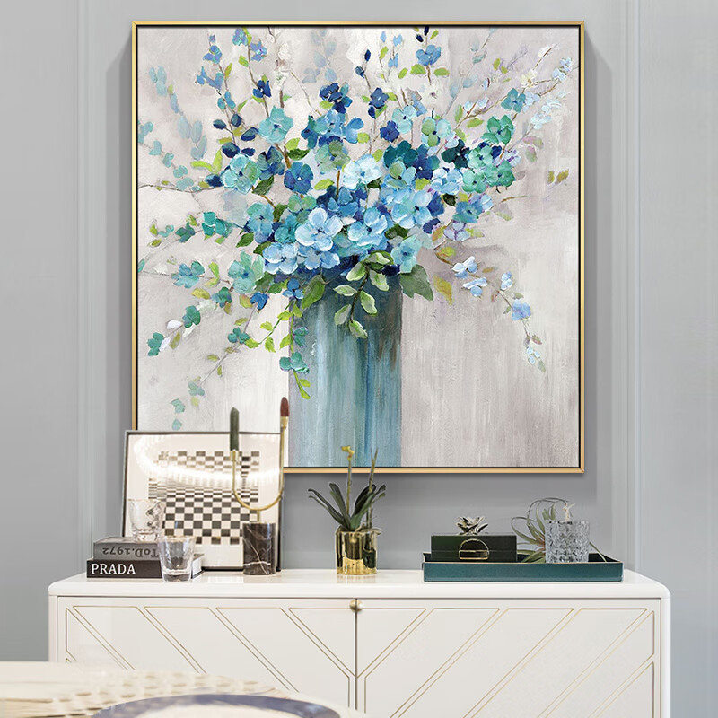 Advanced Hand-Painted Wall Painting Living Room Abstract Flower Decoration Modern Restaurant Entrance Hanging Painting Art Texture Mural Advanced Hand-Painted Wall Painting Living Room Abstract Flower Decoration Modern Restaurant Entrance Hanging Painting Art Texture Mural