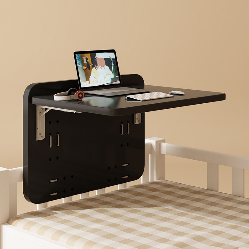 침대 레지던스 학교 컴퓨터 책상 간단한 작은 테이블 학생 기숙사 매달려 접이식 책상 침대 유물