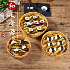 双剑和风寿司桶日韩料理干冰刺身盘寿司盆火锅烤肉盛器水果摆盘