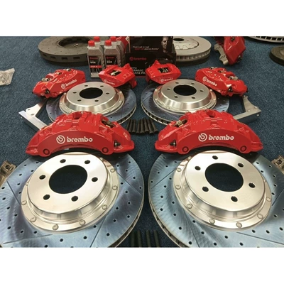 Brake caliper cover, F50 18Z10 Pistons - brembo-19z-dismantled-car-genuine-six-pistons-one-pair-of-front-wheels