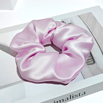 Saç üçün rezinlər: Tie 4/6cm Large Size High-End - 30mm-6cm-hair-tie-smoke-pink-purple