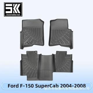 适用于Ford F-150 superCab 2004-2008 3D全天候材质TPE脚垫