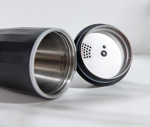  New Car Water Boiling Cup Electric Kettle Stainless Steel 304 Heating Cup Convenient Heating Cup Temperature Display