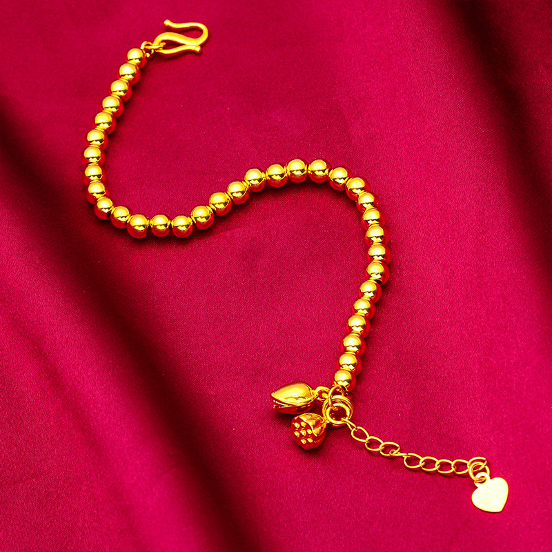 Unisex Jewelry Fashion 6mm glossy bracelet Lotus bracelet _voghion.com