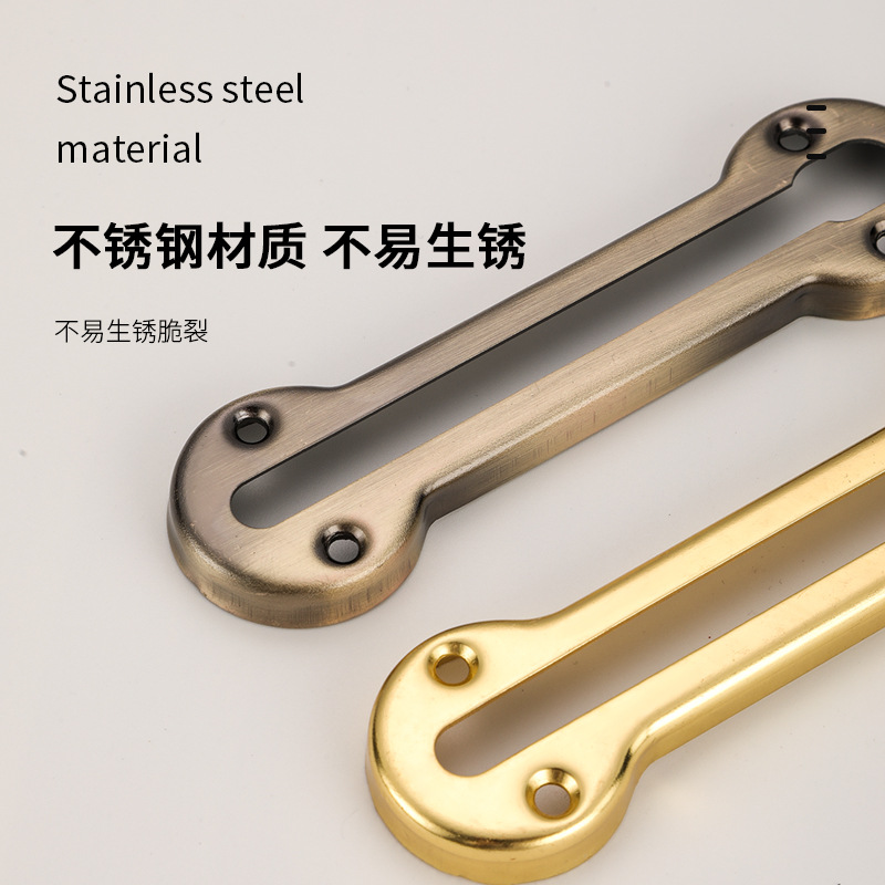 Anti-theft chain, thickened anti-theft chain, stainless steel hotel motel room door chain, thickened door chain, reinforced door hook, plug-in door lock