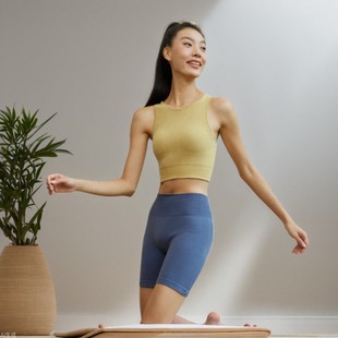 Fitness Back Lycra Sports Bra Nude Sling Tight Belt Chest Pad Yoga Wear Inner Top Cross-Border