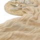 Bali yarn wrinkled table flag twist table flag tablecloth wedding party decoration wrinkled table flag