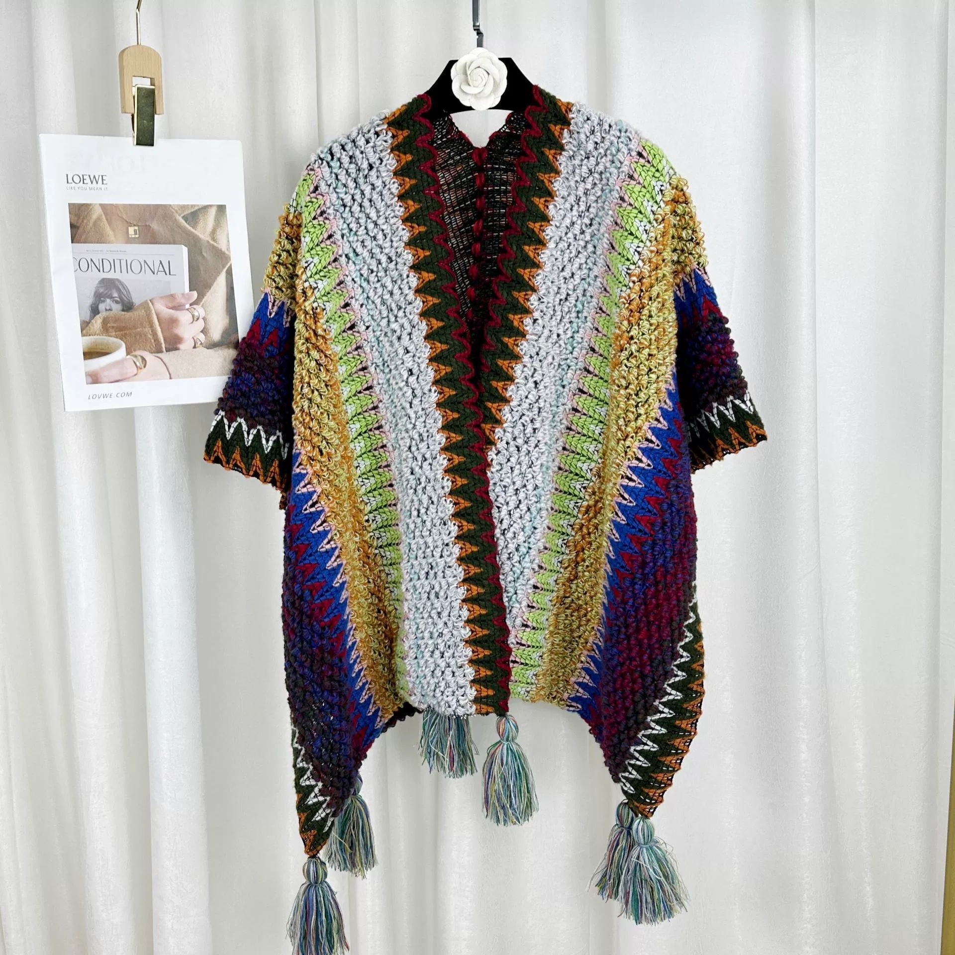 Ethnic trench coat, demi-season cloak, jacket from Yunnan province, vest