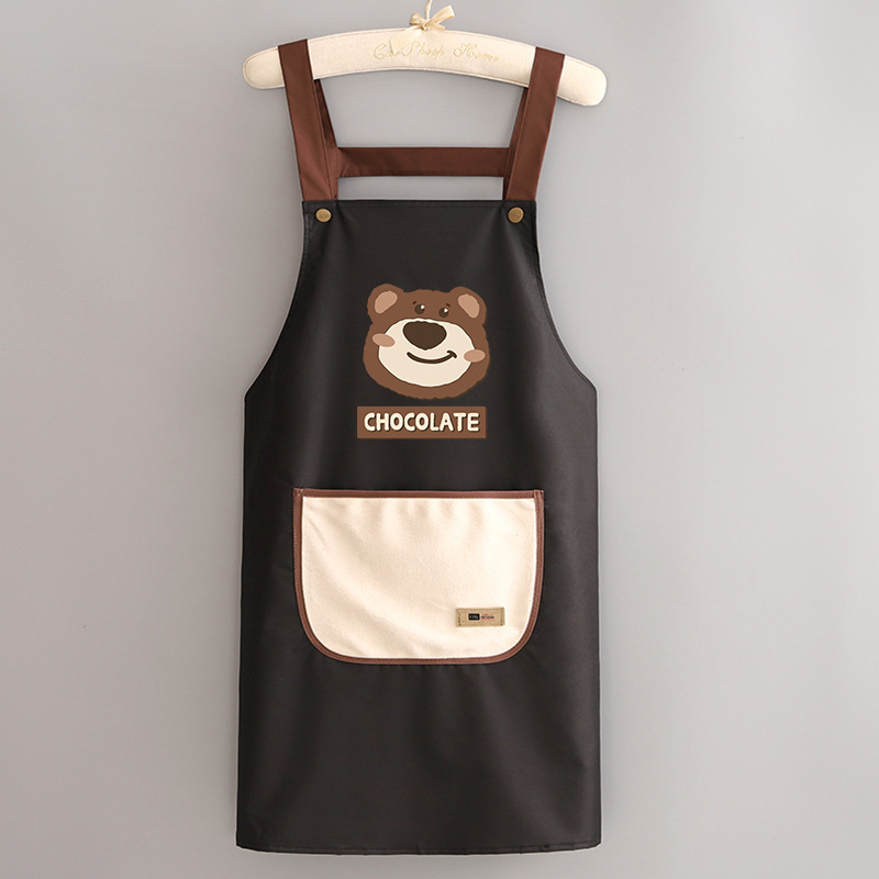 防水長袖エプロン料理カバー家庭用キッチン汚れ防止アニメ大人通勤作業服男|undefined