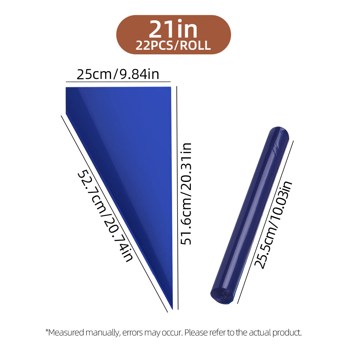Transfronterizos azul oscuro enmarcado en bolsa de flores LDPE desechable enmarcado en bolsa de flores pastel extrusión bolsa de flores bolsa de crema herramienta de horneado