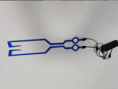 style decorative light emitting, Motosiklet dəbilqələri - blue-battery-type