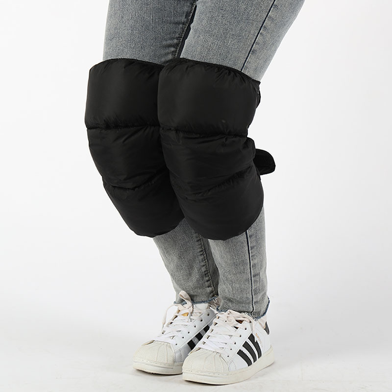 Winter Thickeneded Windproof and Cold-Proof Leggings for Men and Women, Electric Vehicle Knee Pads, Outdoor Sports down Knee Pads, Mountaineering Knee Pads