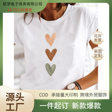 Short Sleeve Casual Ladies Fashion Female Graphic Tee Women