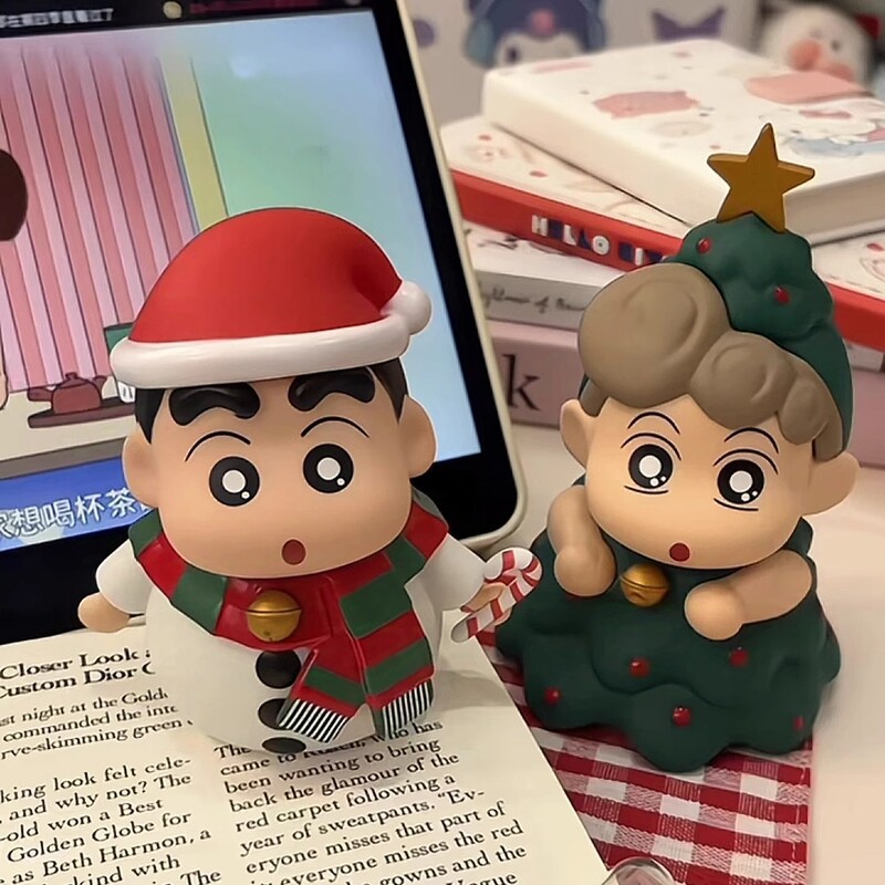 クリスマスクレヨンしんちゃんの周りでクリスマスのアオイ雪だるまを作って、ランプをたたいてください。|undefined