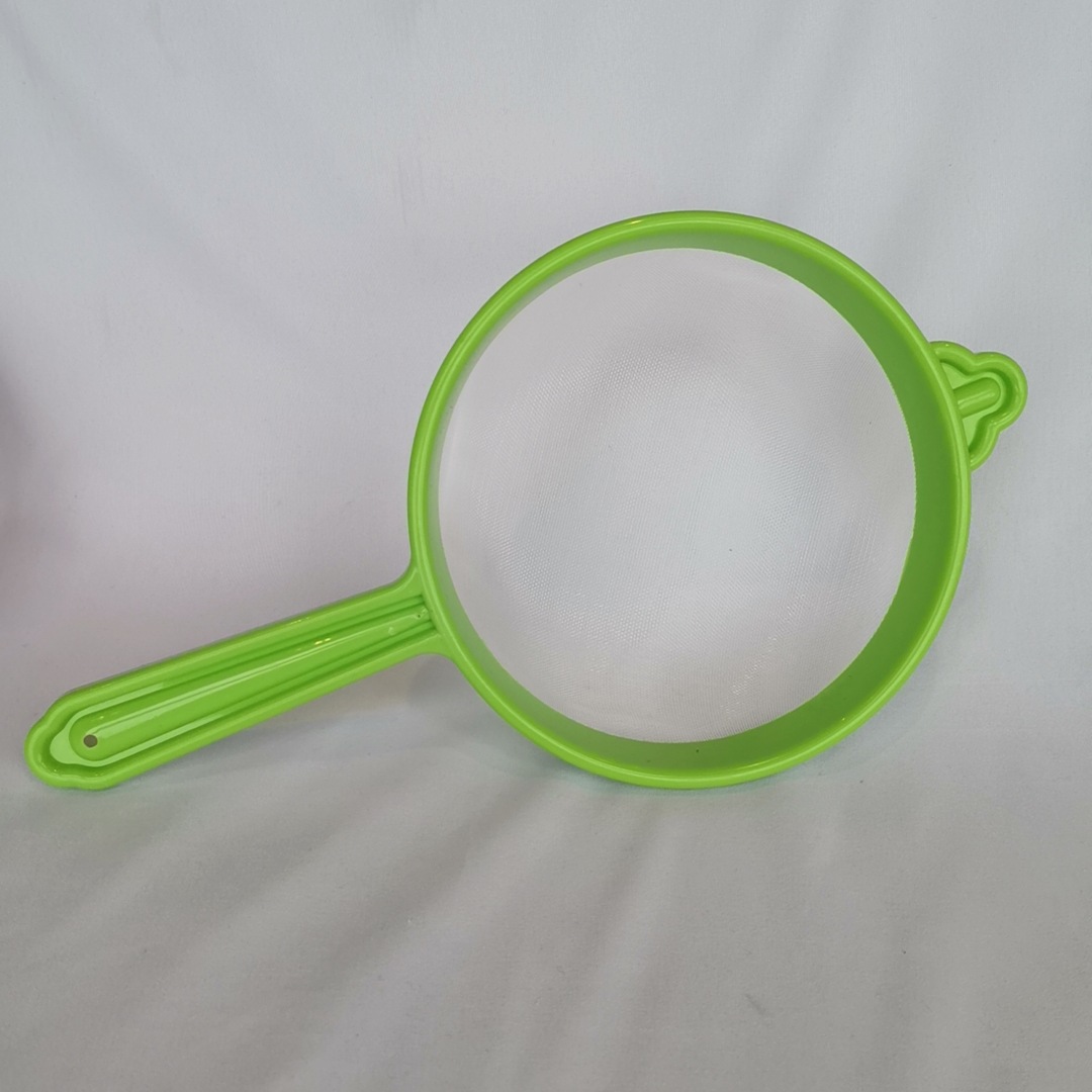 Tamiz de malla de plástico multiusos para harina, de mano, para uso en cocinas de restaurantes, disponible en stock del fabricante. image 9